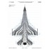 1/48 Belgian AF Demo Team F-16AM Special Paint Scheme Mask for Kinetic