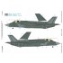 1/72 F-35A Lightning II Mask and Decals for Tamiya #60792 Kit