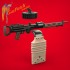 1/32 WWI French Darne Lewis Full Heat Sinks Machine Guns (2pcs, Resin)