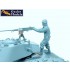 1/16 WWII US Tank Crewman Firing M2 Machine Gun
