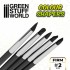 Colour Shapers Brushes SIZE 2 - BLACK FIRM (5 brushes with 5mm different tips)