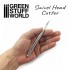 Metal Swivel-Head Hobby Knife for Curve Cutting (3 Spare Blades)