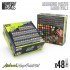 Basic Mega Acrylic Airbrush Paint Set Vol. 1.0 for Miniature Painting (48x17ml)