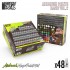 Basic Mega Acrylic Airbrush Paint Set Vol. 2.0 for Miniature Painting (48x17ml)
