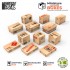 1/48-1/35 Laser-Cut Printed Cardboard Miniature Boxes - Small