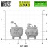 1/48 Resin Magic Cauldrons for 3mm LEDs for Dioramas (5pcs)