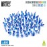 Blue Resin Crystals - Small for Dioramas and Scenery (80pcs)