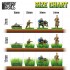 Self-Adhesive Static Grass Tufts 12mm - Beige for Diorama Scenery (75pcs)