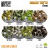 Self-Adhesive Static Grass Tufts 12mm - Dry Brown for Diorama Scenery (75pcs)