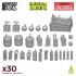 1/48 Resin Old World Explosives for Wargaming Miniatures and Dioramas