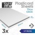 Styrene Plastic Sheets (thickness 1.5mm, 200x300mm, 3pcs)