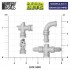 1/48 - 1/35 Modern / Sci-fi - Damaged Pipes for Miniatures and Wargames (20pcs)
