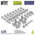 1/48 - 1/35 Modern / Sci-fi - Modular Pipes for Miniatures and Wargames (28pcs)