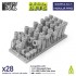 1/48 - 1/35 Modern / Sci-fi - Modular Pipes for Miniatures and Wargames (28pcs)
