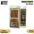 Model Grass Tuft Strips #Dry Brown (Fiber 12mm high, Length 6cm, Sheet 7x14cm)