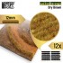 Model Grass Tuft Strips #Dry Brown (Fiber 12mm high, Length 6cm, Sheet 7x14cm)