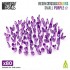 1/48 Small Transparent PURPLE Resin Crystals (80pcs, height: 6-10 mm)