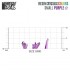 1/48 Small Transparent PURPLE Resin Crystals (80pcs, height: 6-10 mm)