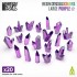 1/48 Large Transparent PURPLE Resin Crystals (20pcs, height: 15-20 mm)