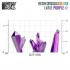 1/48 Large Transparent PURPLE Resin Crystals (20pcs, height: 15-20 mm)