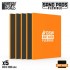 Flexible Sand Pads Grit #400 Colour DARK ORANGE (5pcs, each 100x80x5mm)
