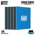 Flexible Sand Pads Grit #1200 Colour TURQUOISE (5pcs, each 100x80x5mm)