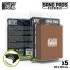 Flexible Sand Pads Grit #2500 Colour DARK BROWN (5pcs, each 100x80x5mm)