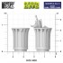 1/48 Modern/Sci-fi - Round Park Trash Cans (4pcs)