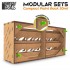 Vertical Paint Rack Organizer (Capacity: 14 x 30ml bottles)