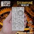 Steampunk Texture Silicone Mould (x2, thickness pieces: 3mm)