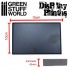 15x10 cm Rectangular Lacquered Black MDF Wood Display Plinth
