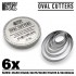Oval Cutters for Modelling Clay and Miniature Bases