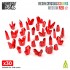 Red Resin Crystals - Medium for Dioramas and Scenery