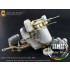 Upgrade Set for 1/35 WWII American Quad Gun Trailer M55 for Dragon 6421