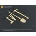 1/35 WWII German SdKfz.10/5 2cm Flak38 On-Vehicle Tools (Shovel...) for Dragon kits