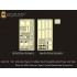 1/35 Tiger I Standard Type Front/Rear Mud Flaps&Standard Hull Side Skirts for Dragon Smart
