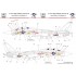 Decals for 1/32 Grumman F-14 Tomcat High-Visibility Stencil Set For Trumpeter Kit