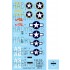 1/48 Lockheed P-38 F/G Lightning above Europe Decals for Tamiya kit