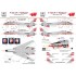 Decals for 1/72 Grumman F-14A Tomcat VF-1 Wolfpack USS Enterprise
