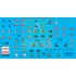 Decal for 1/48 F-14A-D Helmets & Sewing VF-2 VF-101 VF-31