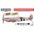 Acrylic Paint Set for Airbrush - Raf Photo Reconnaissance Units from 1940 till 1945 (17ml x 6)