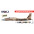 Acrylic Paint Set for Airbrush - USAF Aggressor Squadron Set Vol.1: F-15 & F-16 Fleet (17ml x 8)