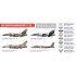Acrylic Paint Set for Airbrush - USAF Aggressor Squadron Set Vol.1: F-15 & F-16 Fleet (17ml x 8)