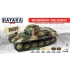 Acrylic Paint Set for Airbrush - WWII Hungarian AFV Panel Lighting (17ml x 6)