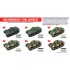 Acrylic Paint Set for Airbrush - WWII Hungarian AFV Panel Lighting (17ml x 6)