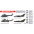 Acrylic Paint Set for Airbrush - Modern Luftwaffe Vol.2: from 1980s to 1990s (17ml x 8)
