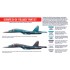 Acrylic Paint Set for Airbrush - Ultimate Su-34 "Fullback" in Russian AF Service (17ml x 6)