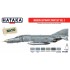 Acrylic Paint Set for Airbrush - Modern Luftwaffe Vol.3: since 1990s (17ml x 6)