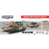 Acrylic Paint Set for Airbrush - Modern US Army and USMC AFV since mid-1980s (17ml x 8)