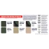 Acrylic Paint Set for Airbrush - Modern US Army and USMC AFV since mid-1980s (17ml x 8)